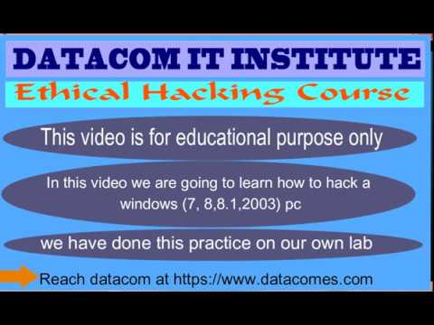 how to hack windows computer (for education purpose only)