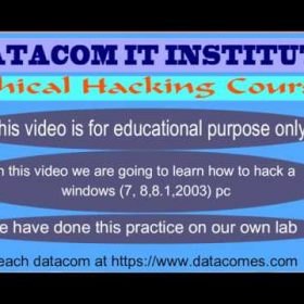 how to hack windows computer (for education purpose only)